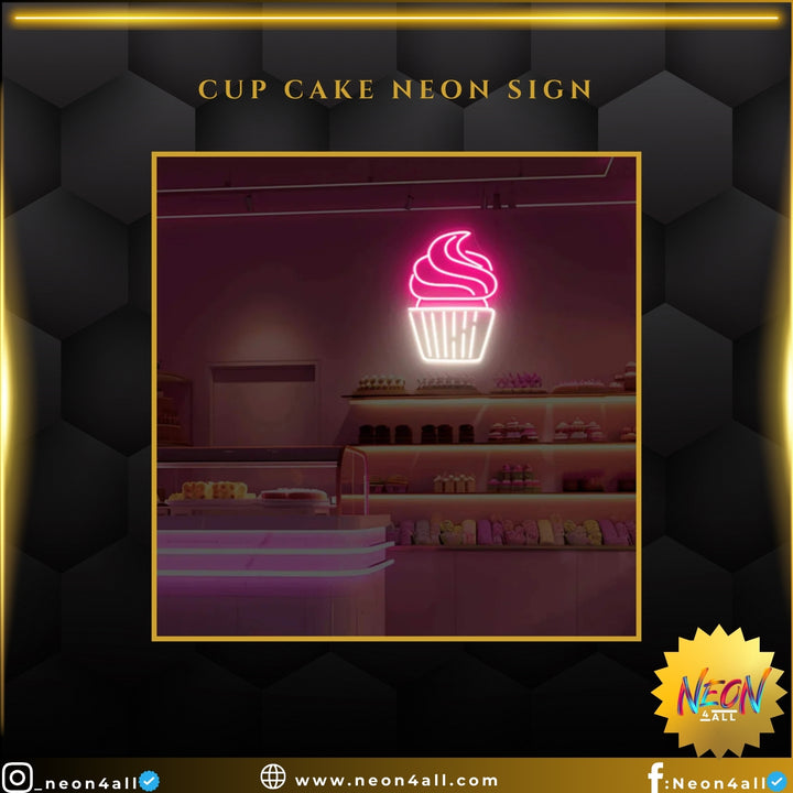 Cup Cake Neon Sign