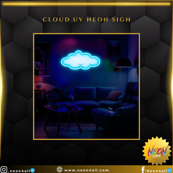 Cloud UV Neon Sign