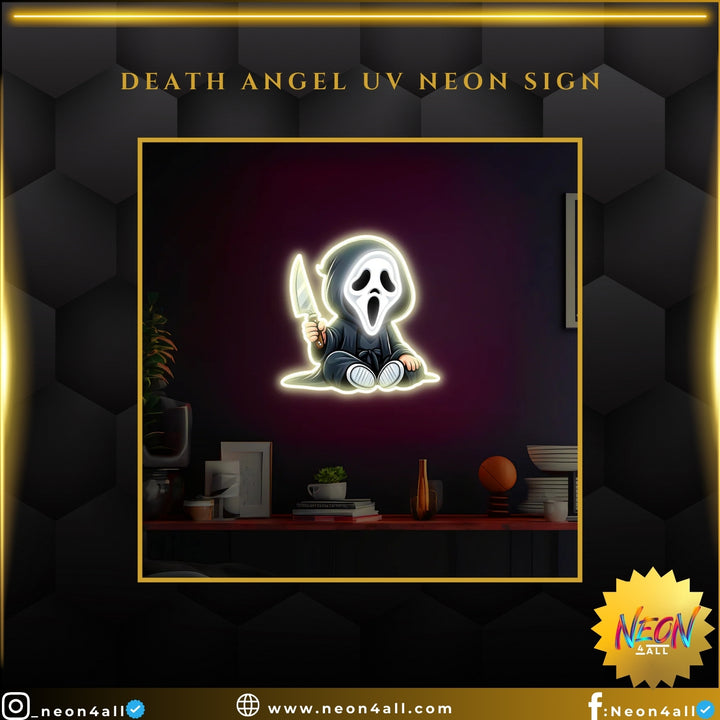 Death Angel UV Neon Sign