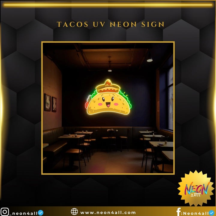 Tacos UV Neon Sign