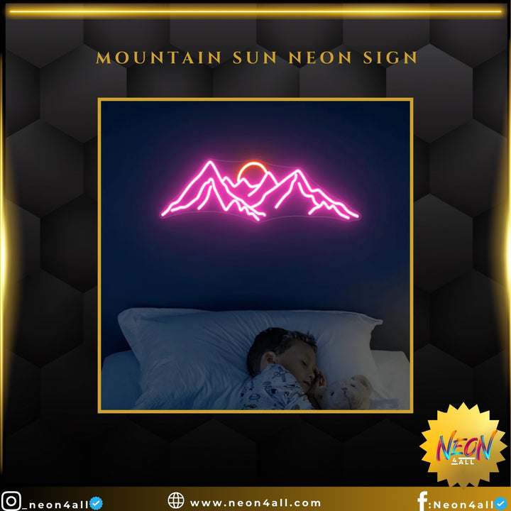 Mountain Sun Neon sign