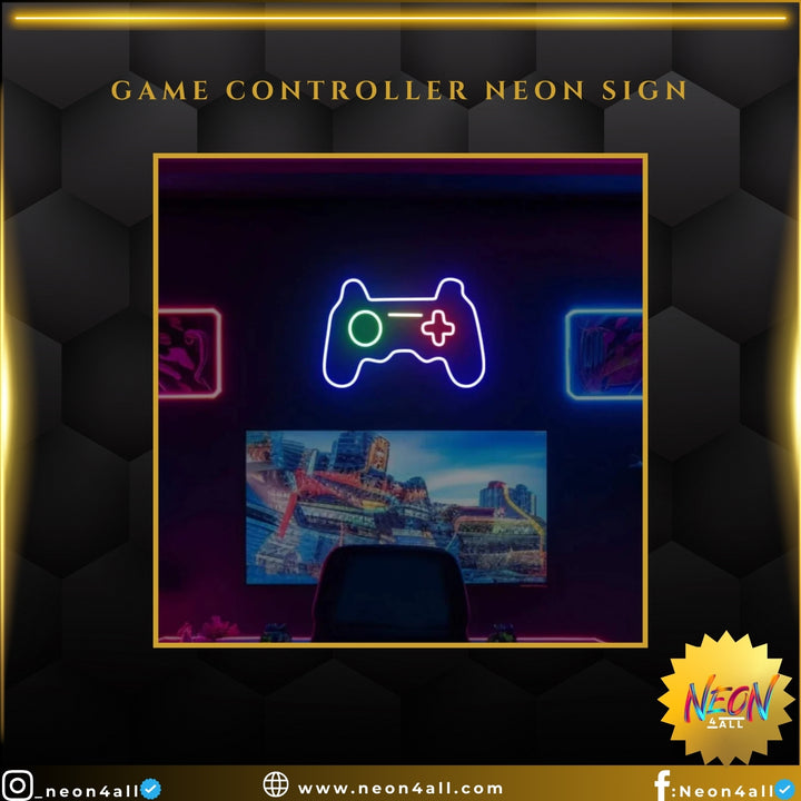 Game Controller Neon Sign