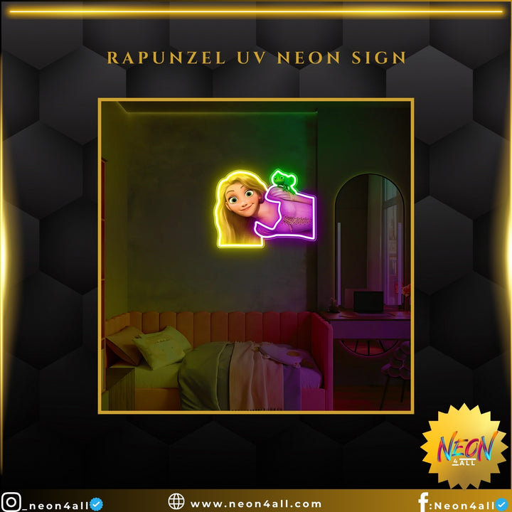 Rapunzel UV Neon Sign