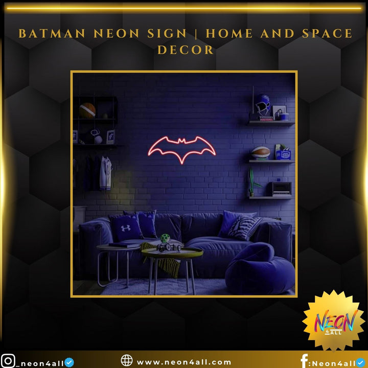 Batman Neon Sign | Home and Space Decor