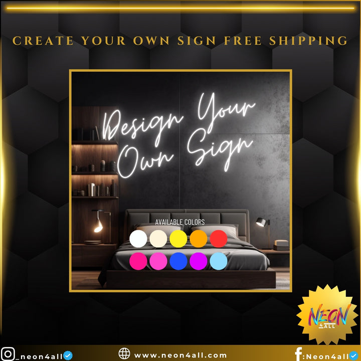 Create Your Own Sign Free Shipping