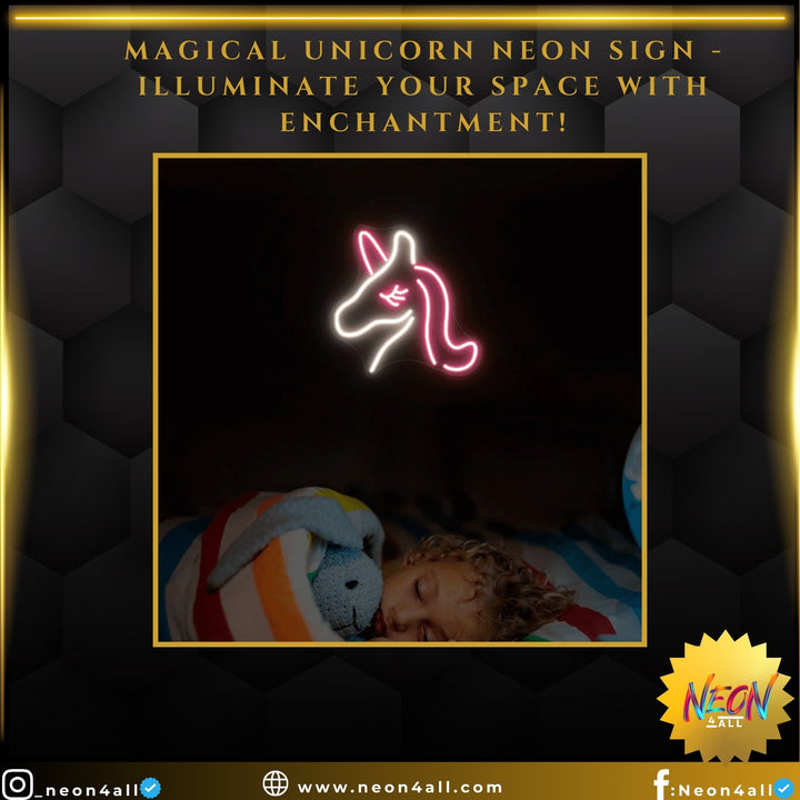 Magical Unicorn Neon Sign - Illuminate Your Space with Enchantment!