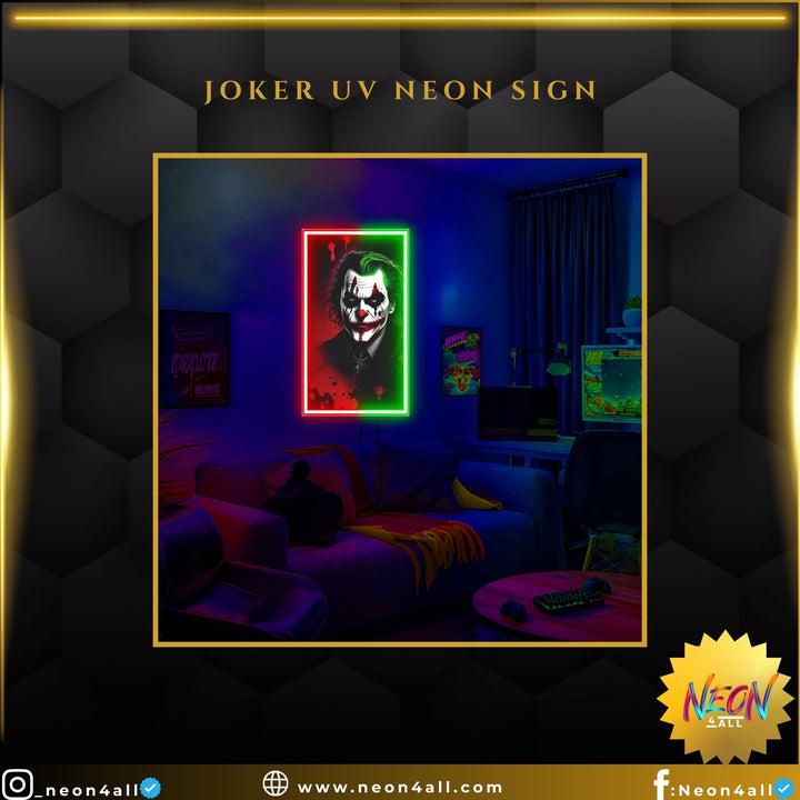 Joker UV Neon Sign