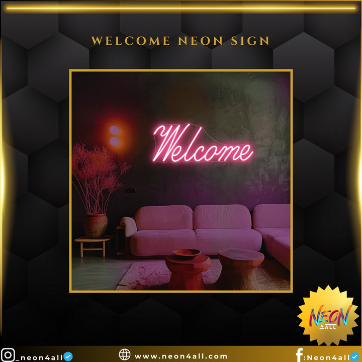 Welcome Neon Sign