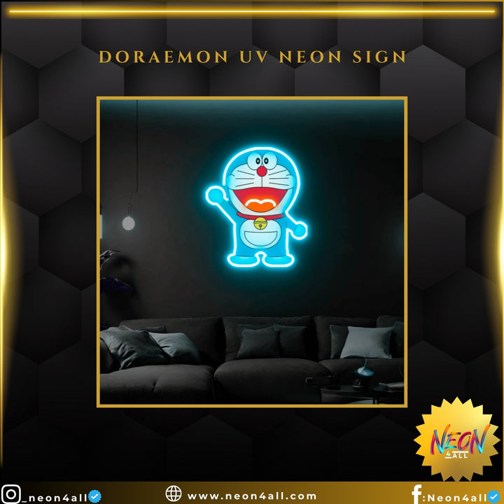 Doraemon UV Neon Sign