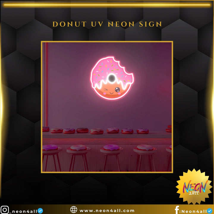 Donut UV Neon Sign