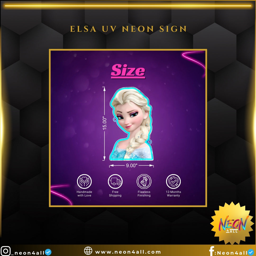 Elsa UV Neon Sign