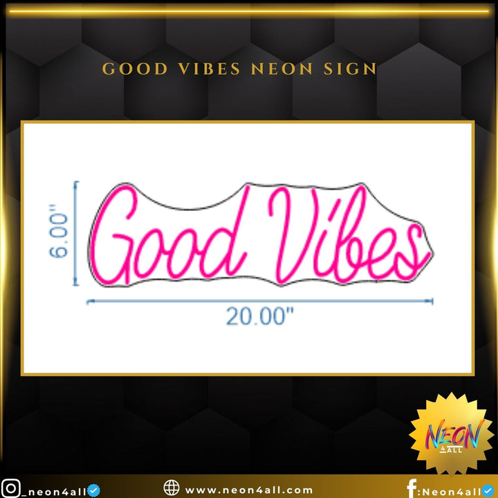 Good Vibes Neon Sign