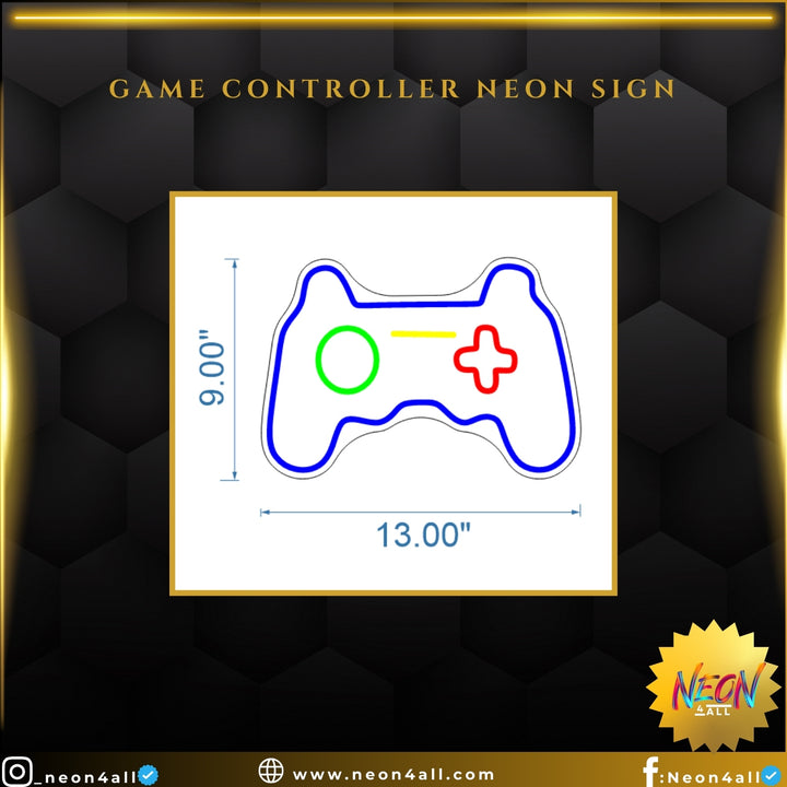 Game Controller Neon Sign