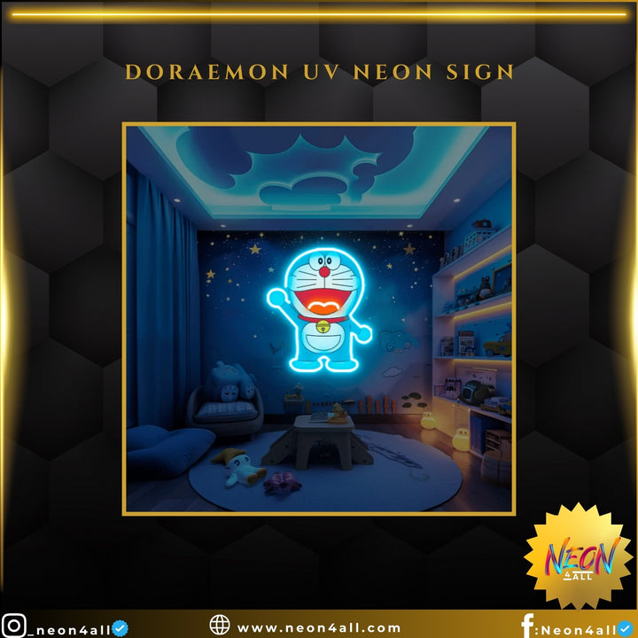 Doraemon UV Neon Sign