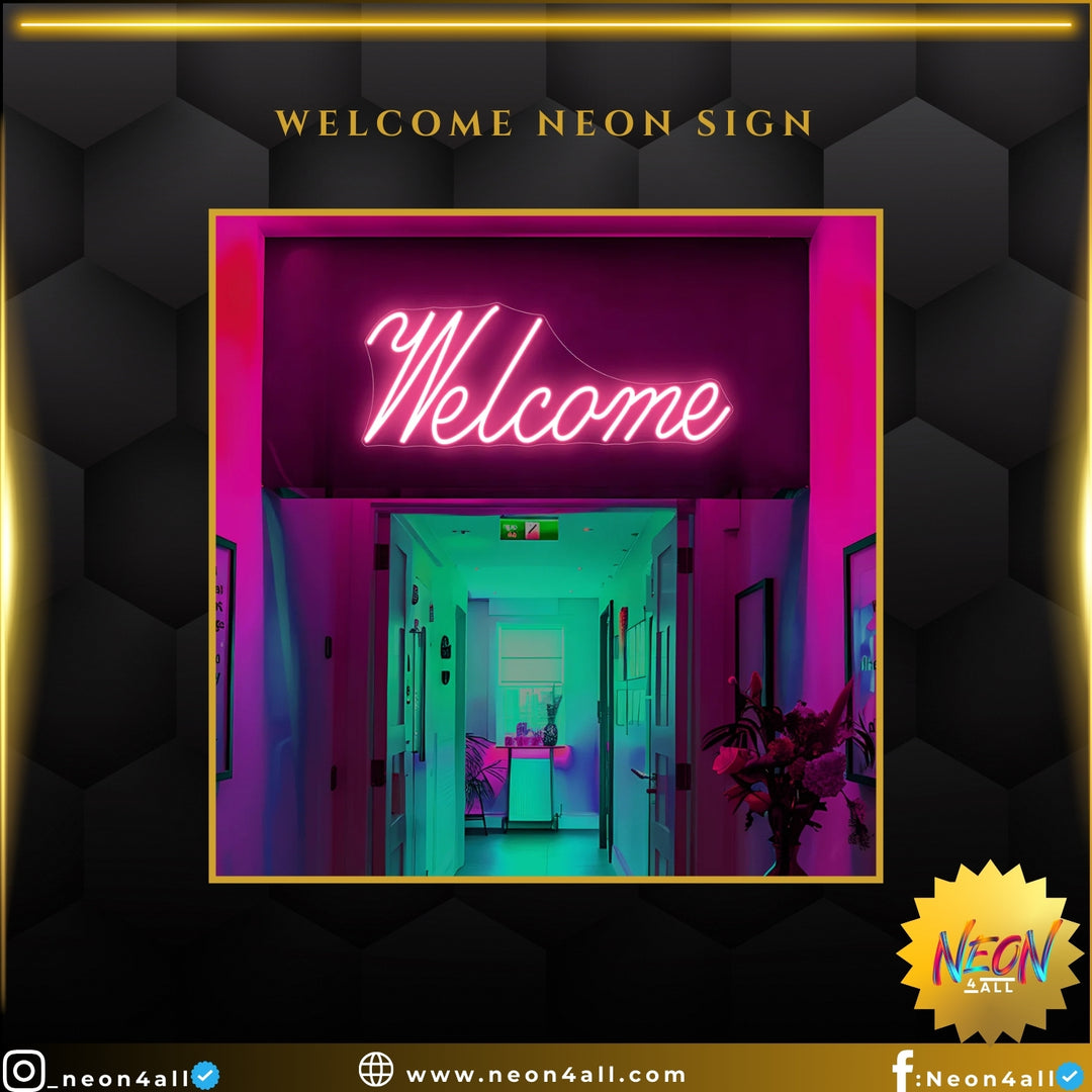 Welcome Neon Sign