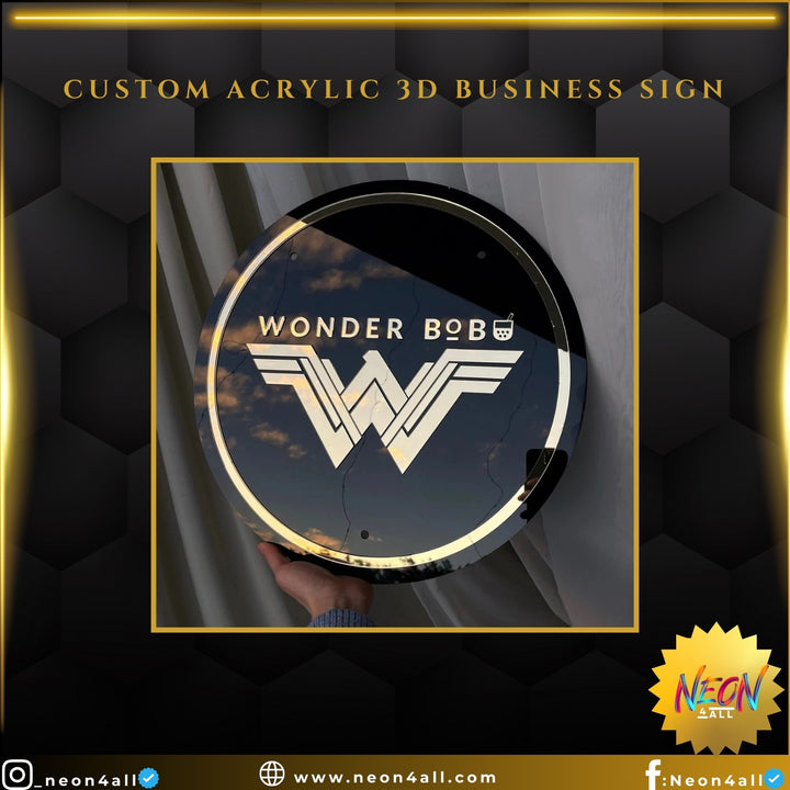 Custom Acrylic 3D Business Sign