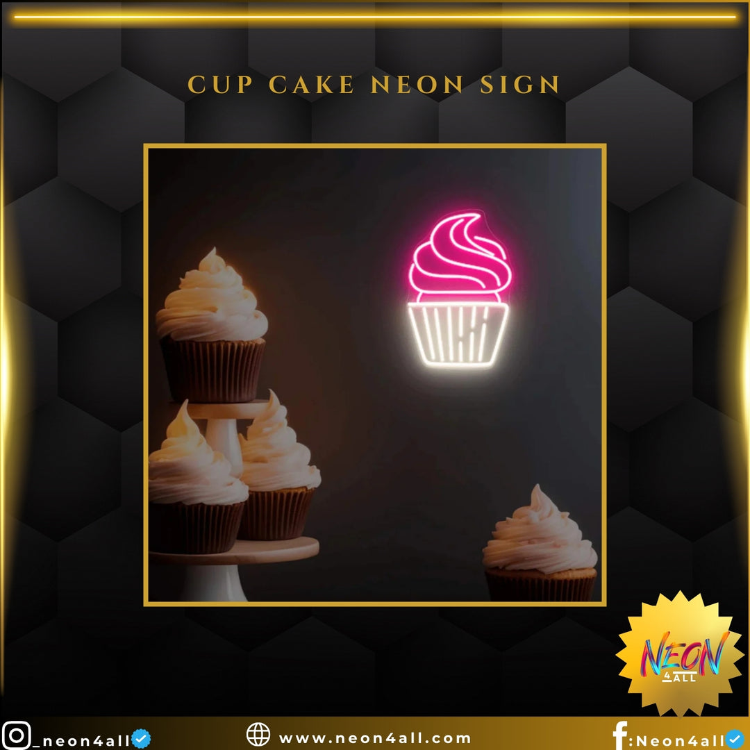 Cup Cake Neon Sign