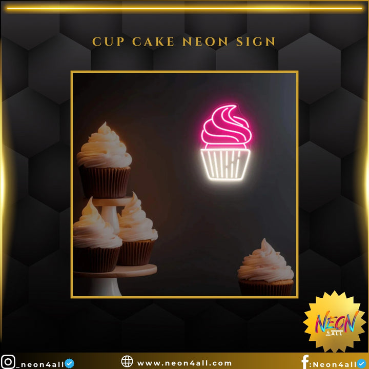 Cup Cake Neon Sign