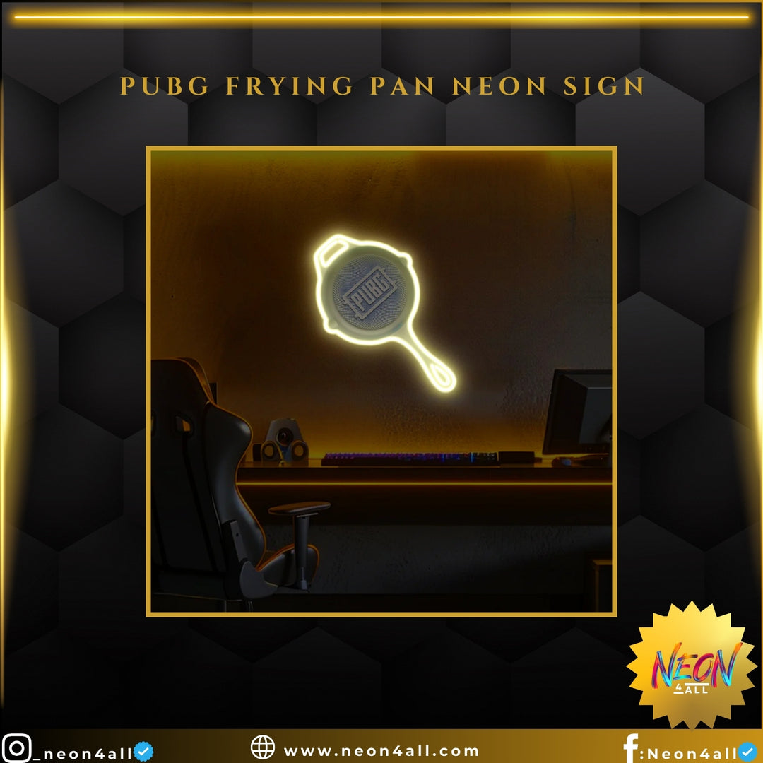 PUBG Frying Pan Neon Sign