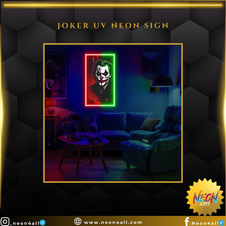 Joker UV Neon Sign