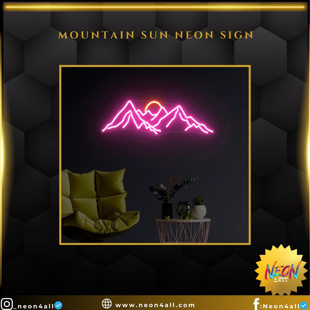 Mountain Sun Neon sign