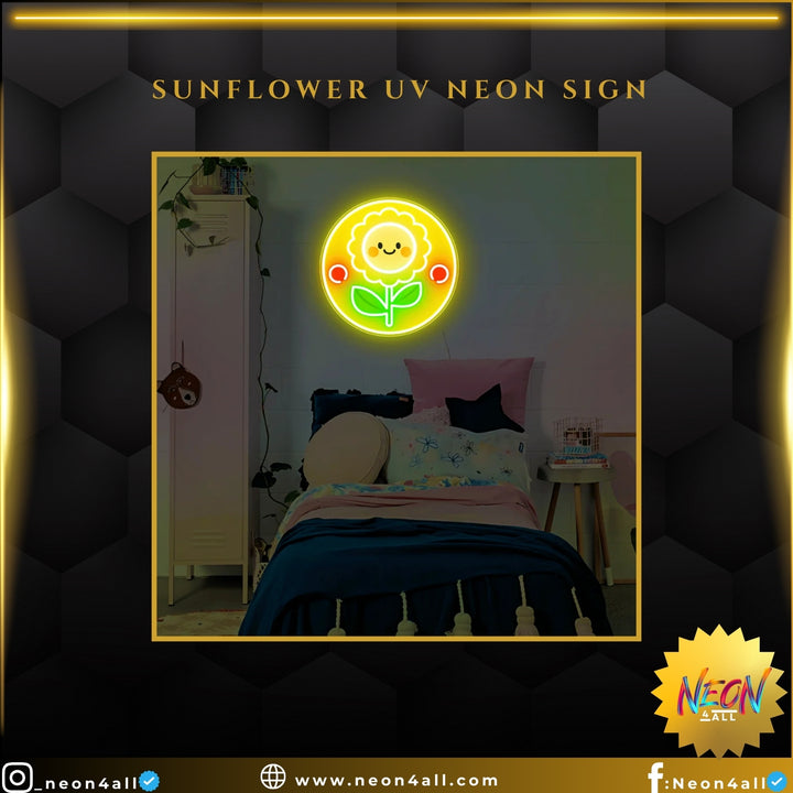 Sunflower UV Neon Sign