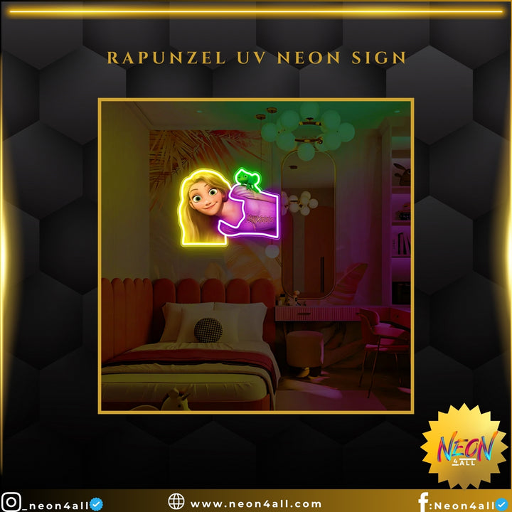 Rapunzel UV Neon Sign