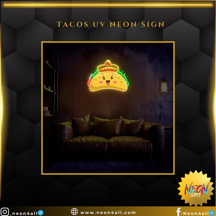 Tacos UV Neon Sign