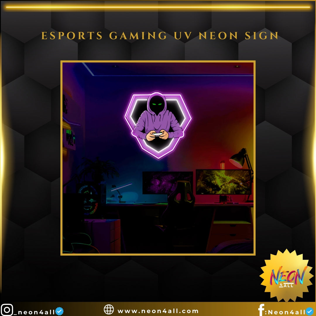 Esports Gaming UV Neon Sign