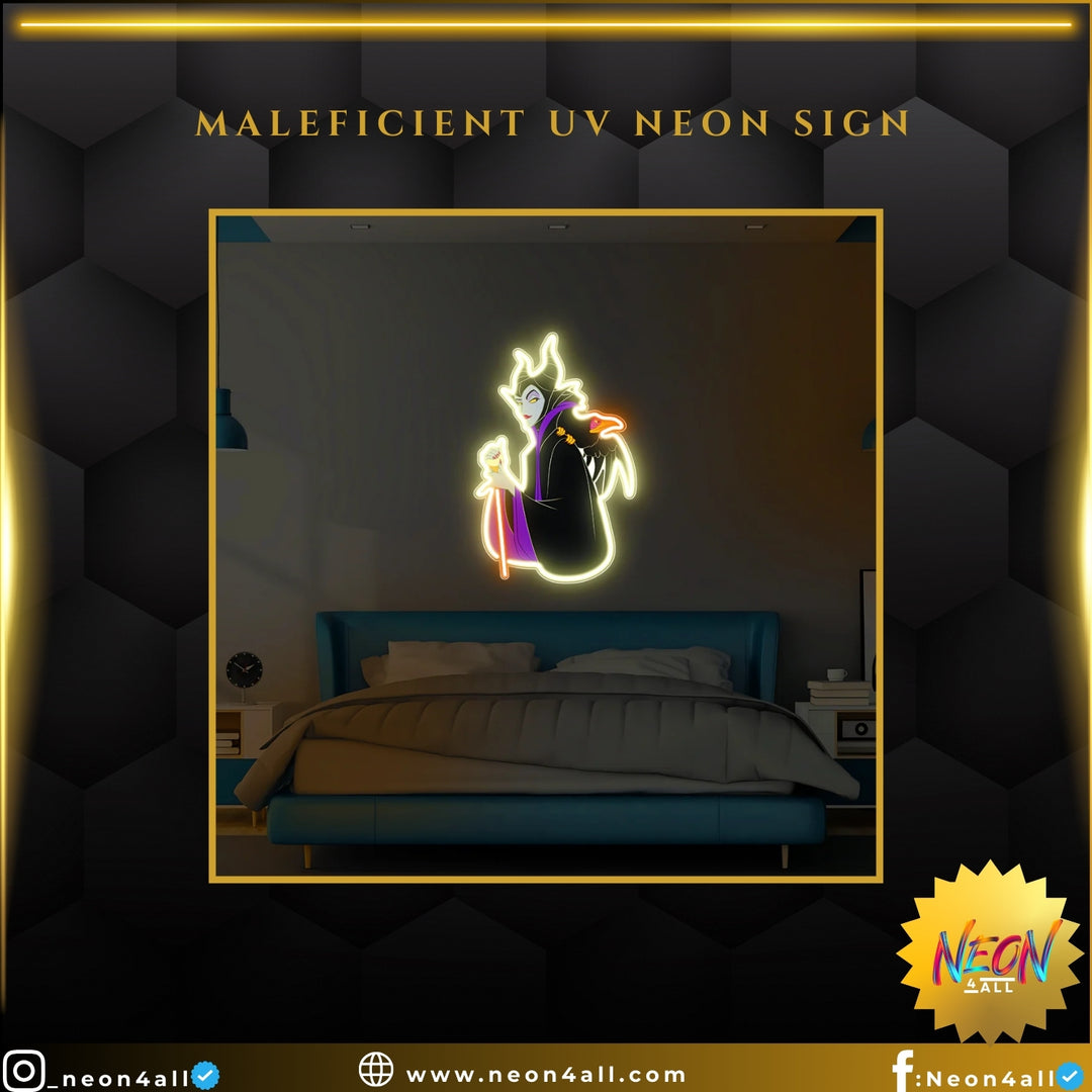 Maleficient UV Neon Sign