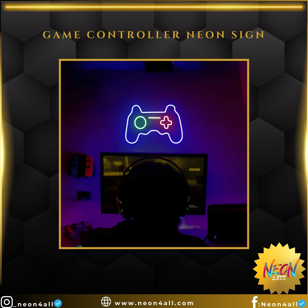 Game Controller Neon Sign