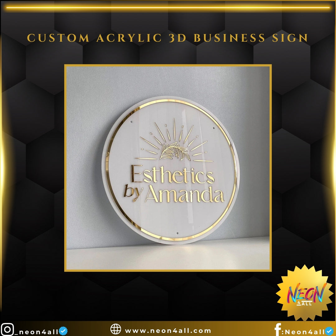 Custom Acrylic 3D Business Sign