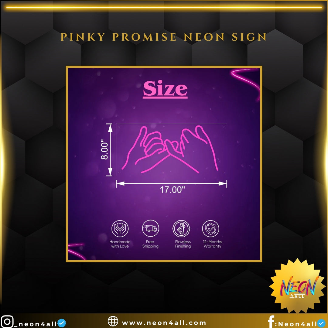 Pinky Promise Neon Sign