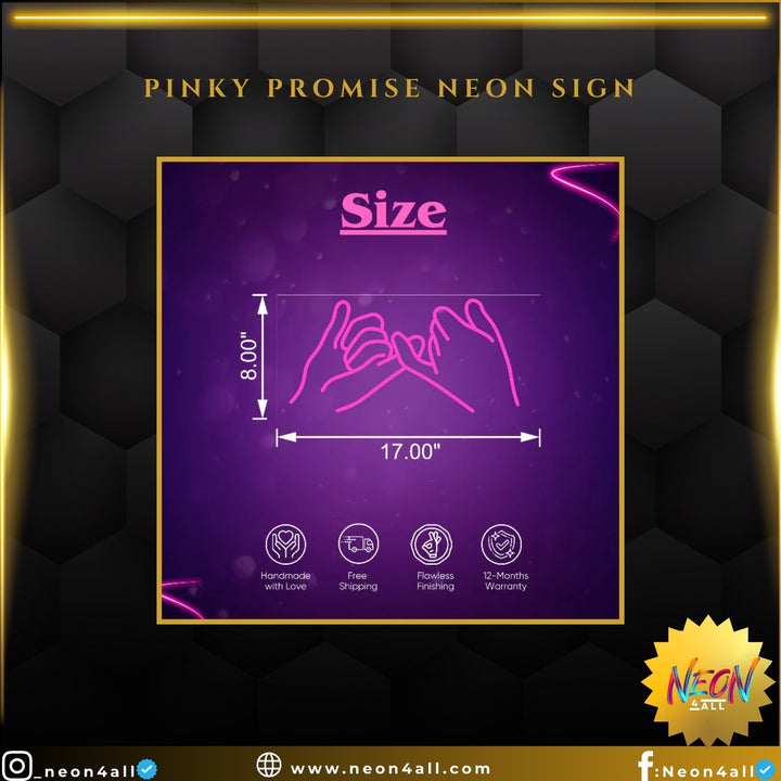 Pinky Promise Neon Sign