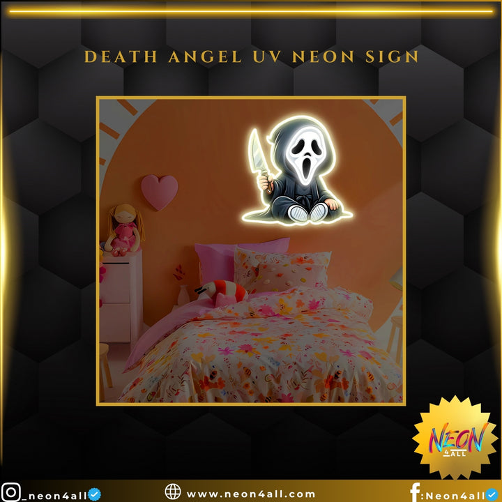 Death Angel UV Neon Sign