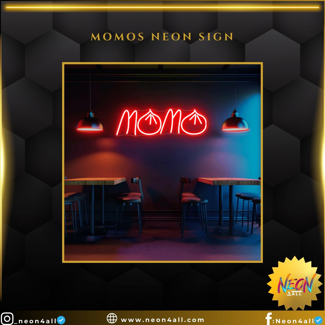 Momos Neon Sign