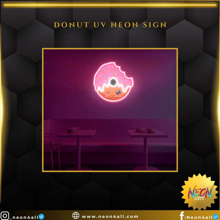 Donut UV Neon Sign