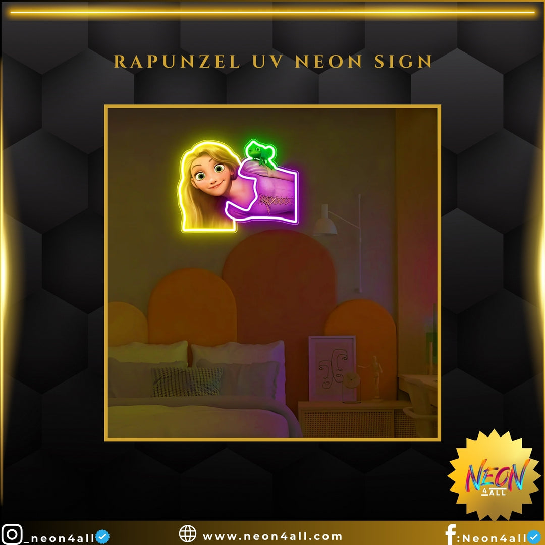 Rapunzel UV Neon Sign