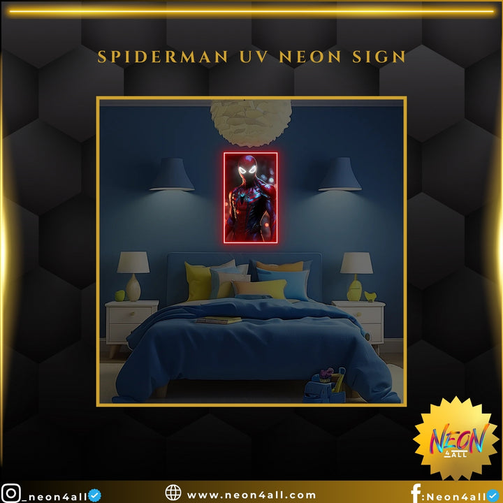 Spiderman UV Neon Sign