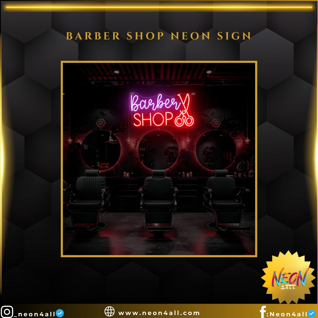 Barber Shop Neon Sign