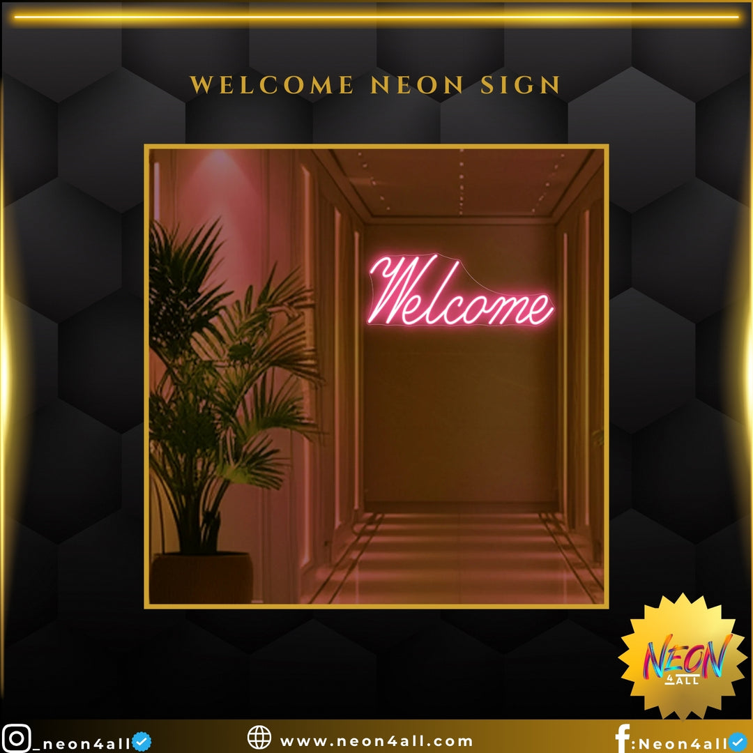 Welcome Neon Sign