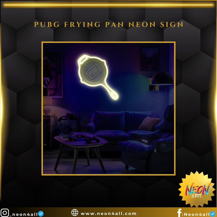 PUBG Frying Pan Neon Sign