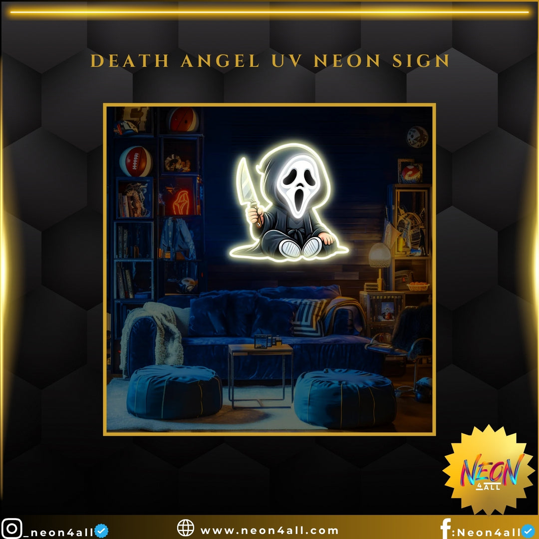 Death Angel UV Neon Sign