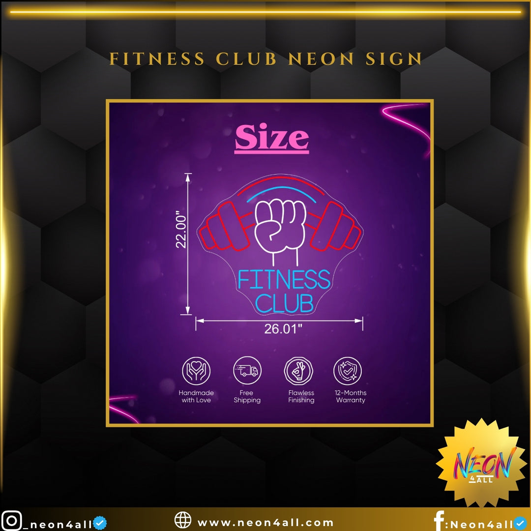 Fitness Club Neon Sign