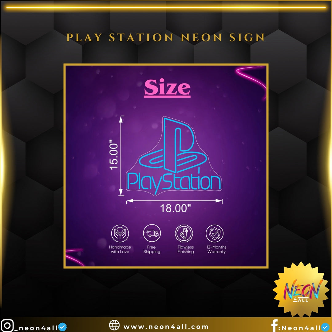 Play Station Neon Sign 1