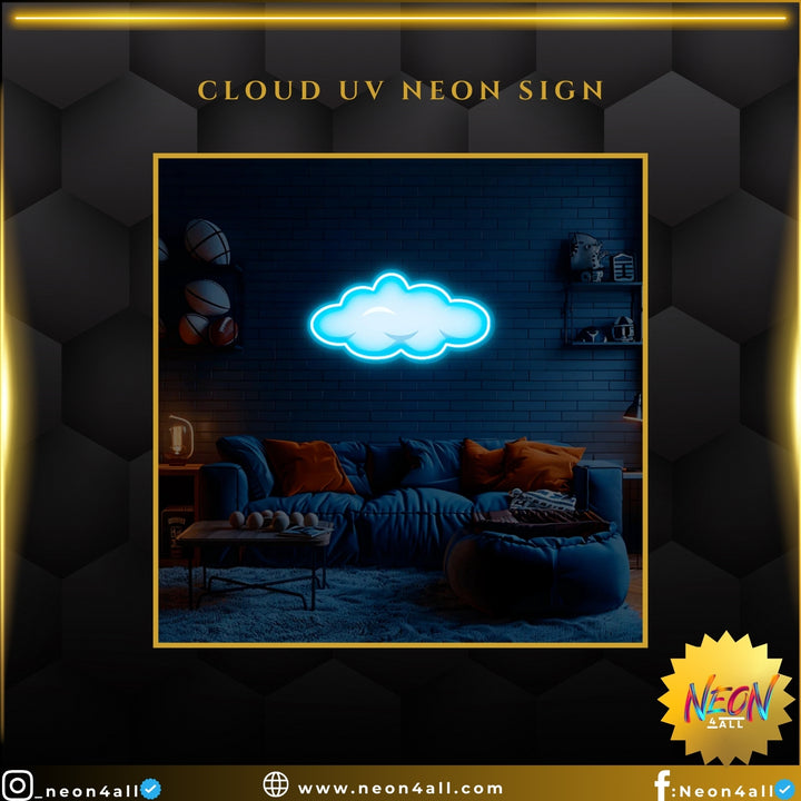 Cloud UV Neon Sign