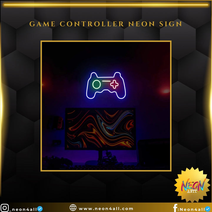 Game Controller Neon Sign