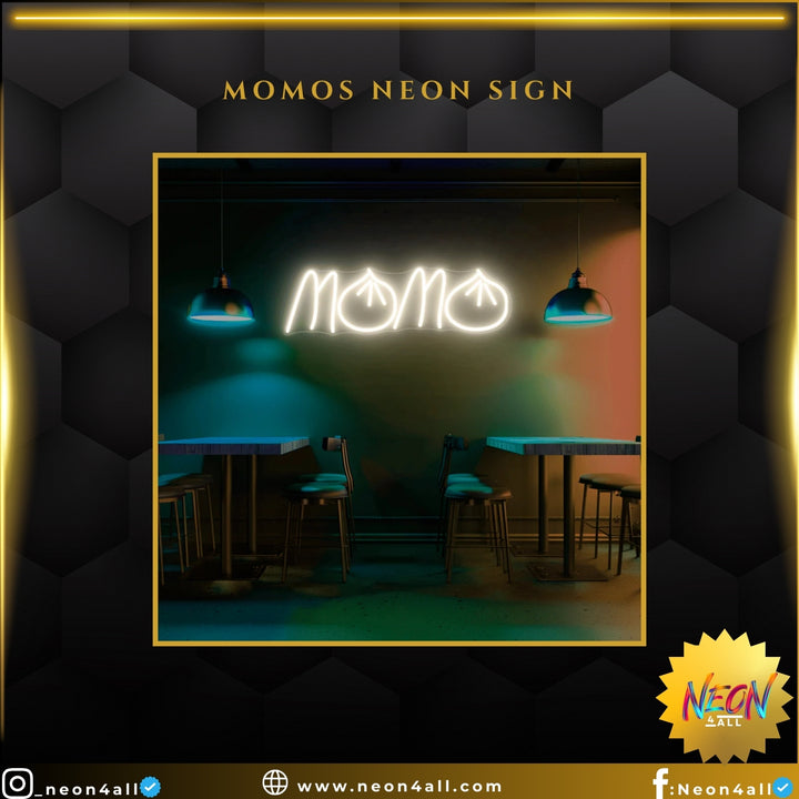 Momos Neon Sign