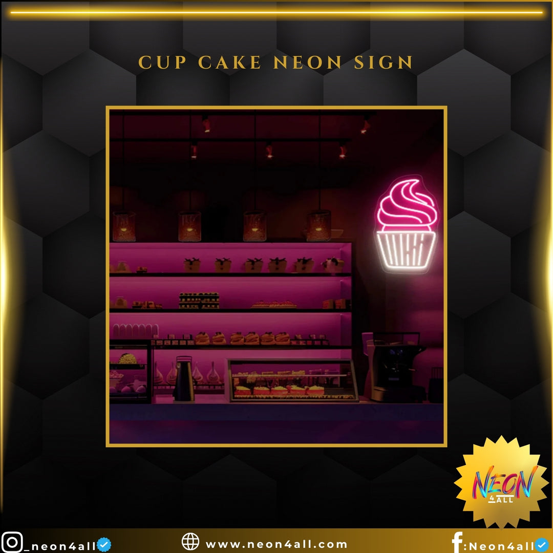 Cup Cake Neon Sign