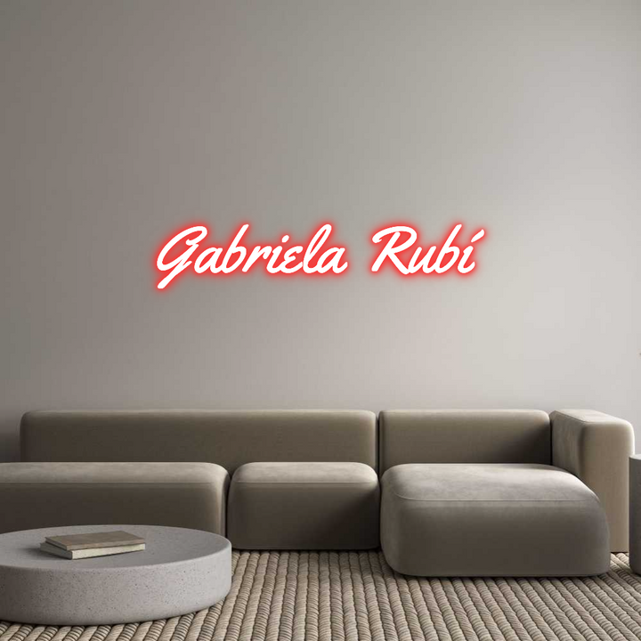 Custom Neon: Gabriela Rubí